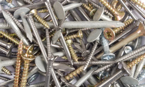 Hardware screws and nails